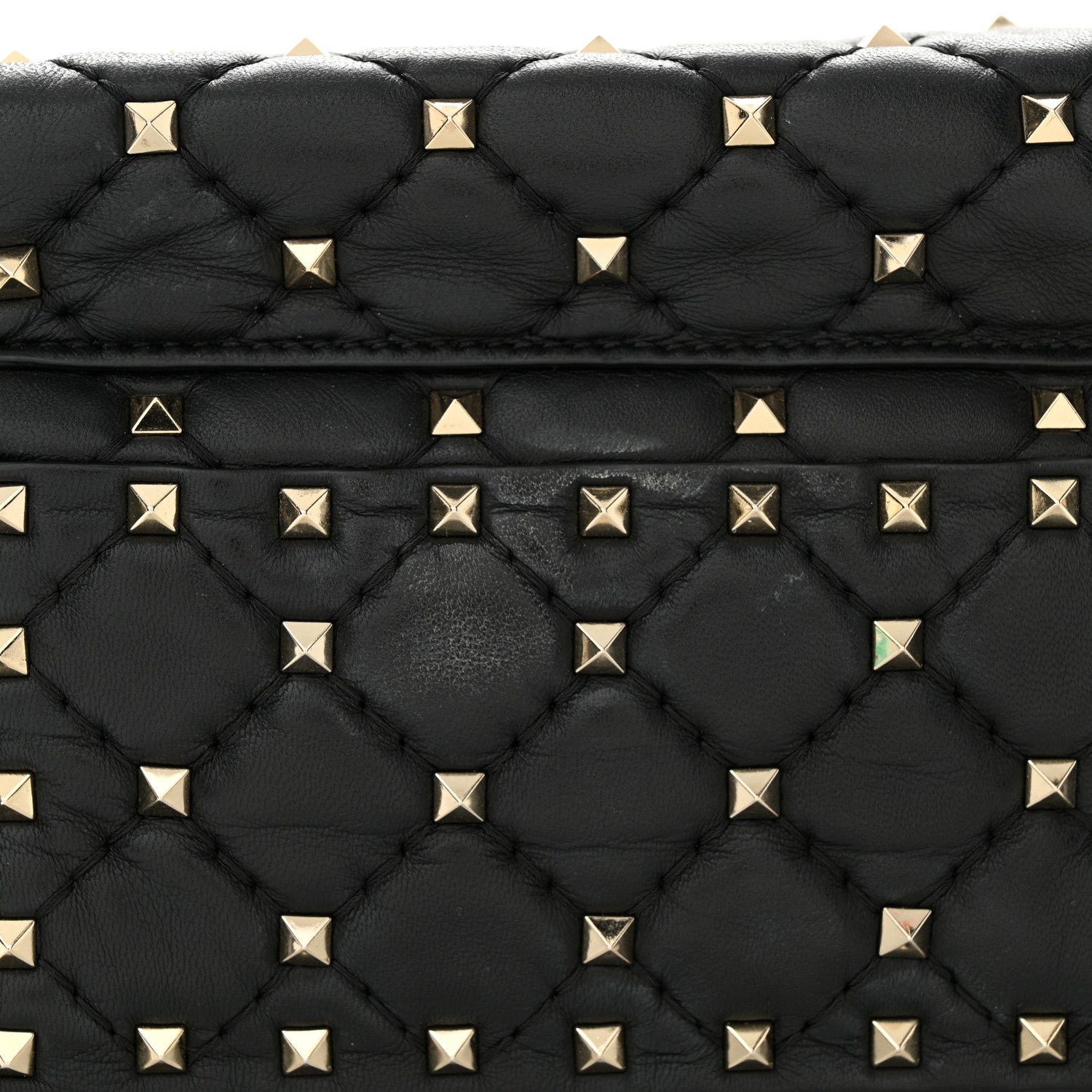 Valentino Garavani Lambskin VLTN Print Quilted Mini Rockstud Spike Backpack Black 12 of 14