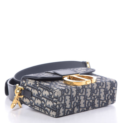 Christian Dior Oblique 30 Montaigne Box Bag Blue 4 of 10