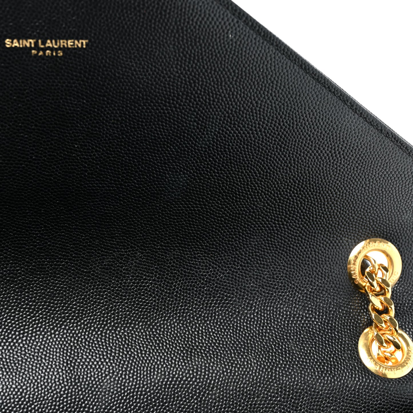 Grain De Poudre Matelasse Chevron Large Monogram Satchel Black