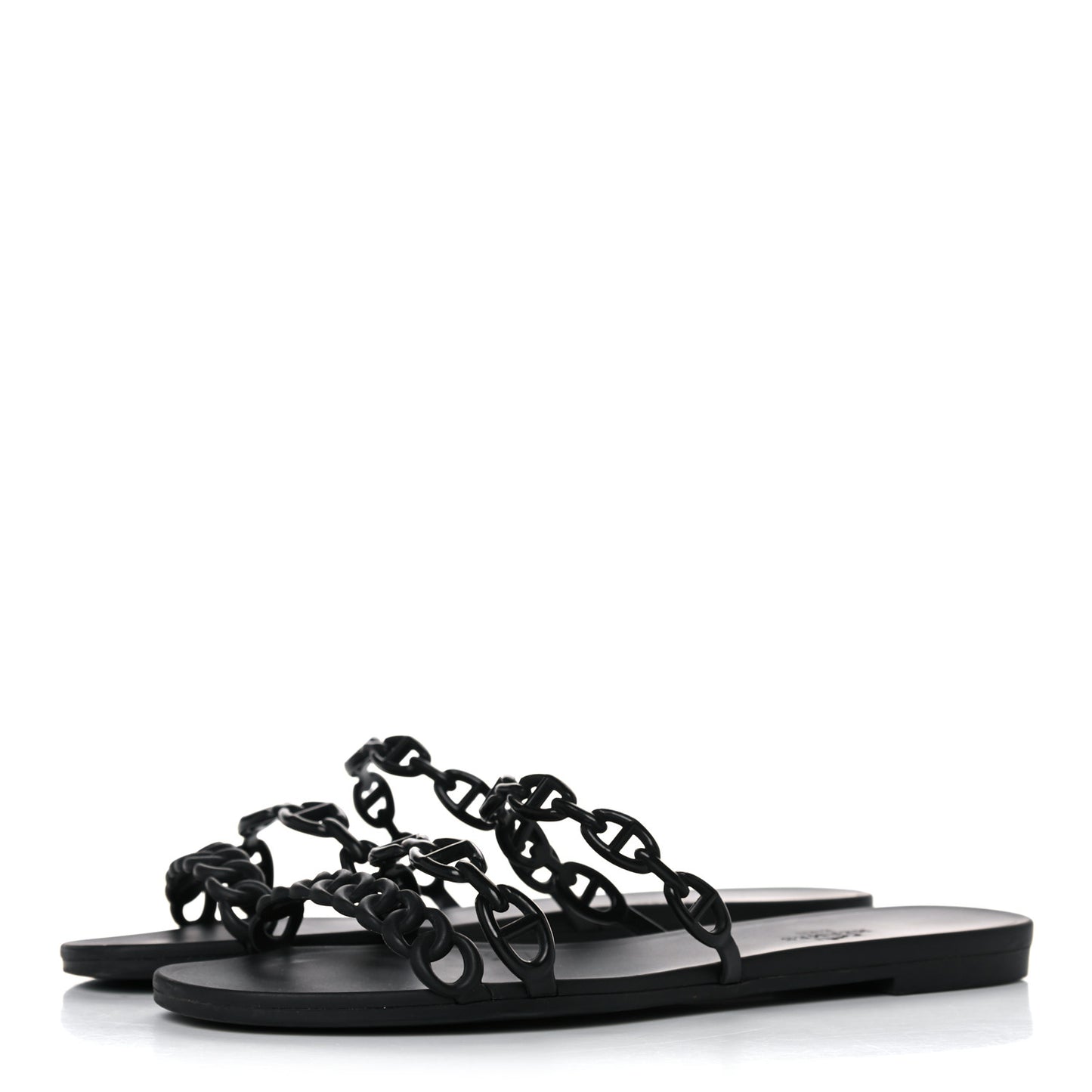 Rubber Chaine d'Ancre Rivage Sandals 39 Black