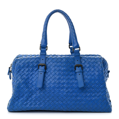 Bottega Veneta Nappa Intrecciato Boston Signal Blue 1 of 12