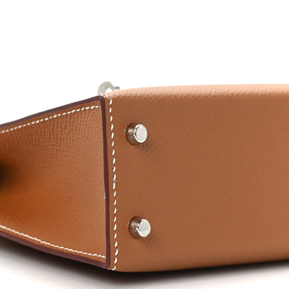 Hermes Epsom Mini Kelly Sellier 20 Gold 8 of 10