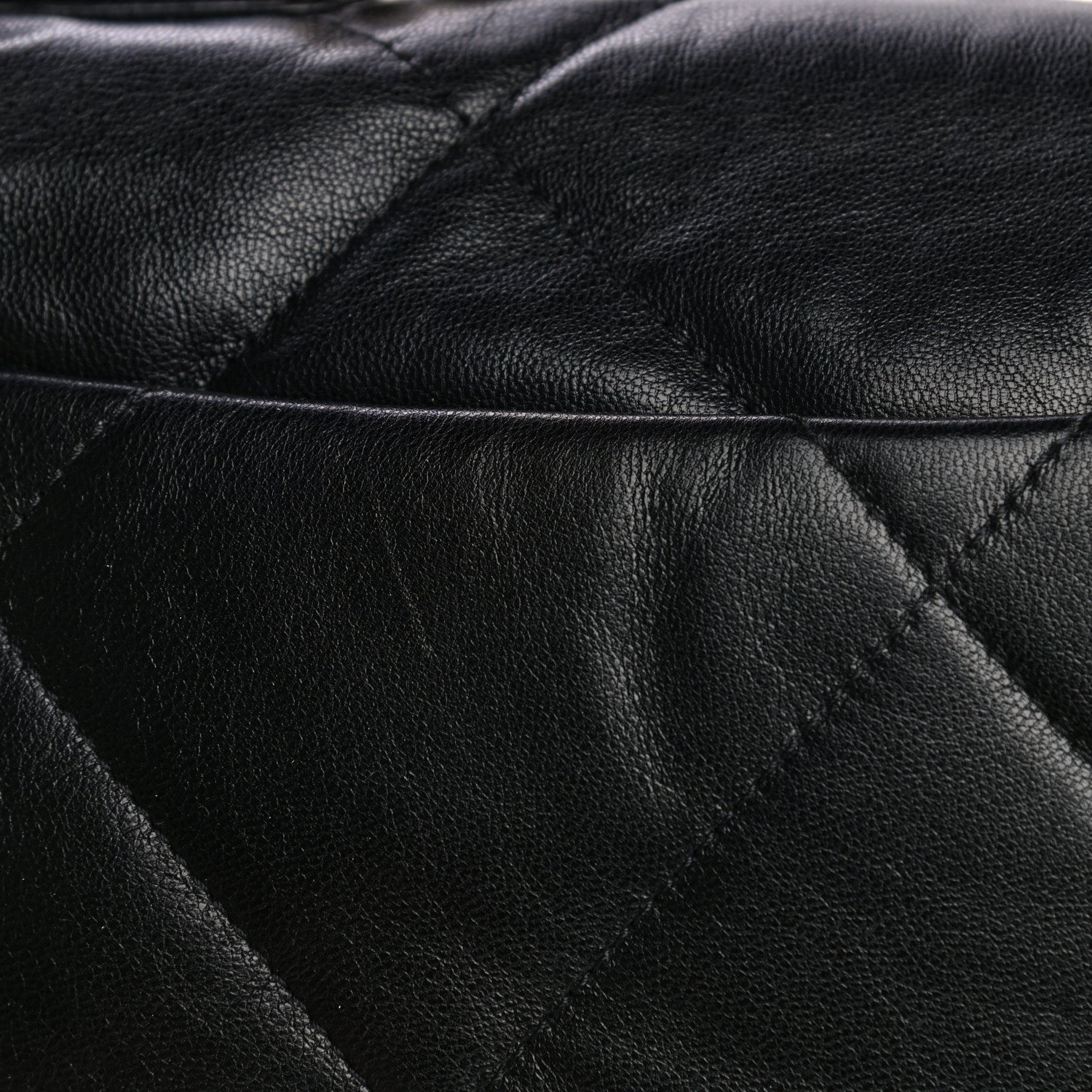 Chanel Shiny Goatskin Quilted Medium Chanel 19 Flap Black 14 of 19