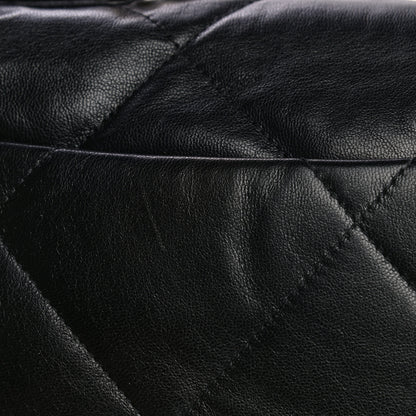Chanel Shiny Goatskin Quilted Medium Chanel 19 Flap Black 14 of 19
