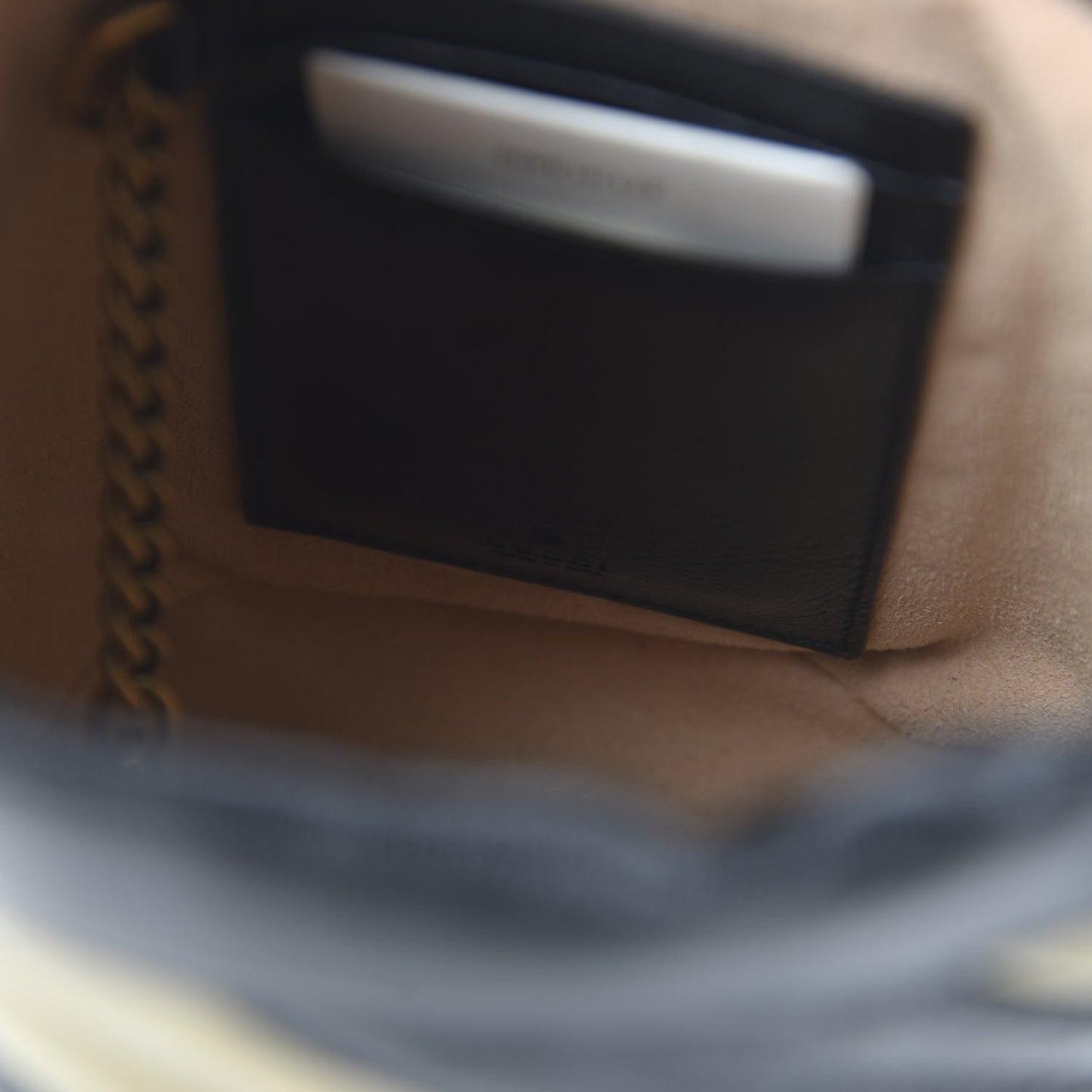 Azalea Calfskin Matelasse Diagonal Patchwork Mini Torchon GG Marmont 2.0 Bucket Bag Black Beige Romantic Cerise