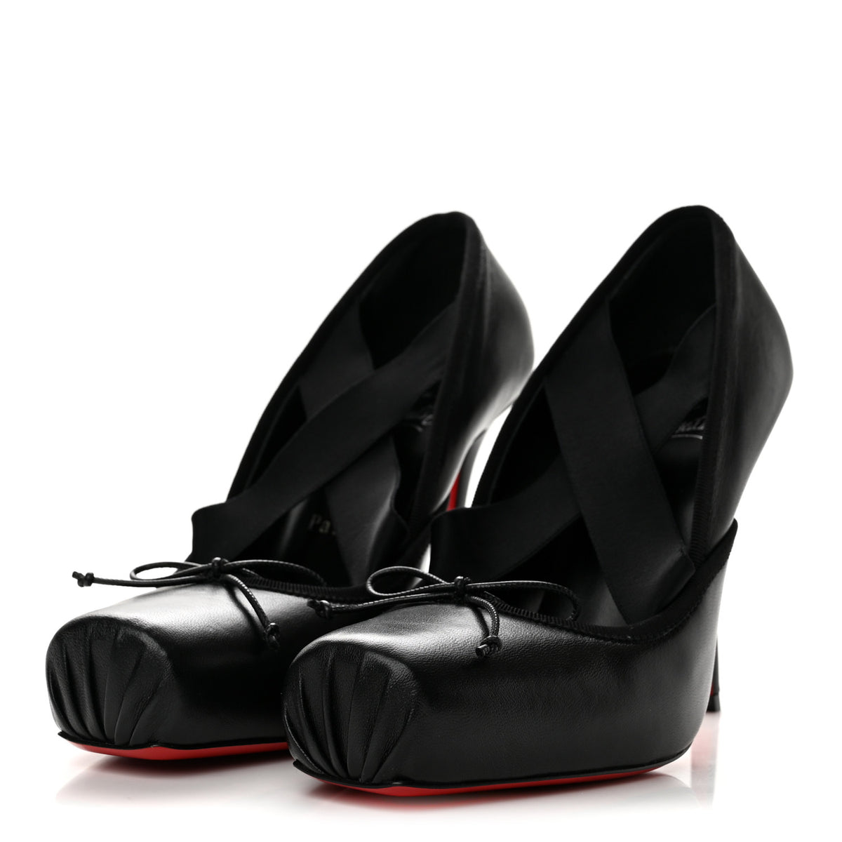 Christian Louboutin Nappa Cassiastic 100 Pumps 38.5 Black 4 of 8