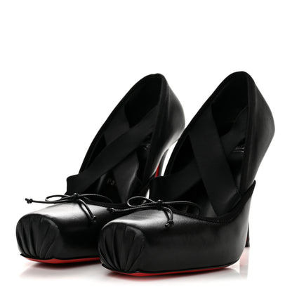Christian Louboutin Nappa Cassiastic 100 Pumps 38.5 Black 4 of 8