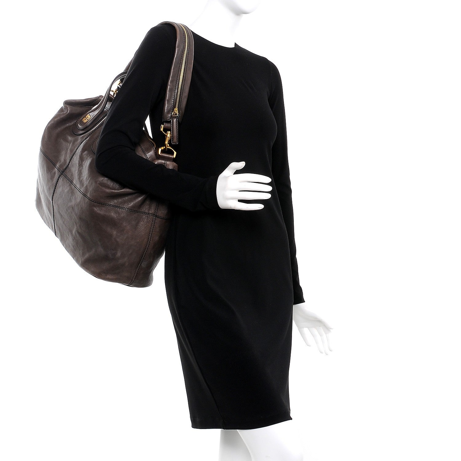 Givenchy Calfskin Large Nightingale Brown 2 of 10