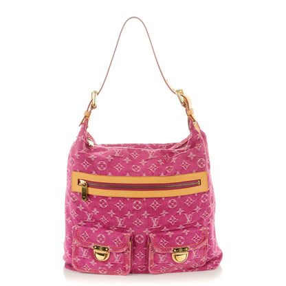 Louis Vuitton Denim Baggy GM Fuchsia 1 of 7