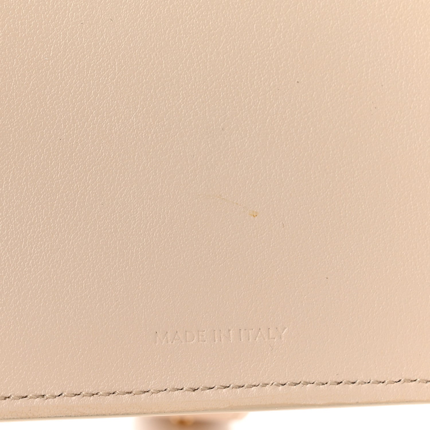 Celine Grained Calfskin Large Multifunction Strap Wallet Powder 6 of 6