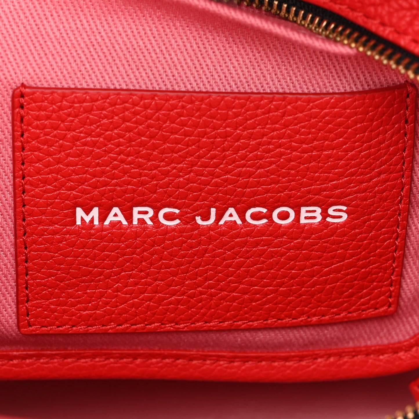 Grained Calfskin Small The Tote Bag Red