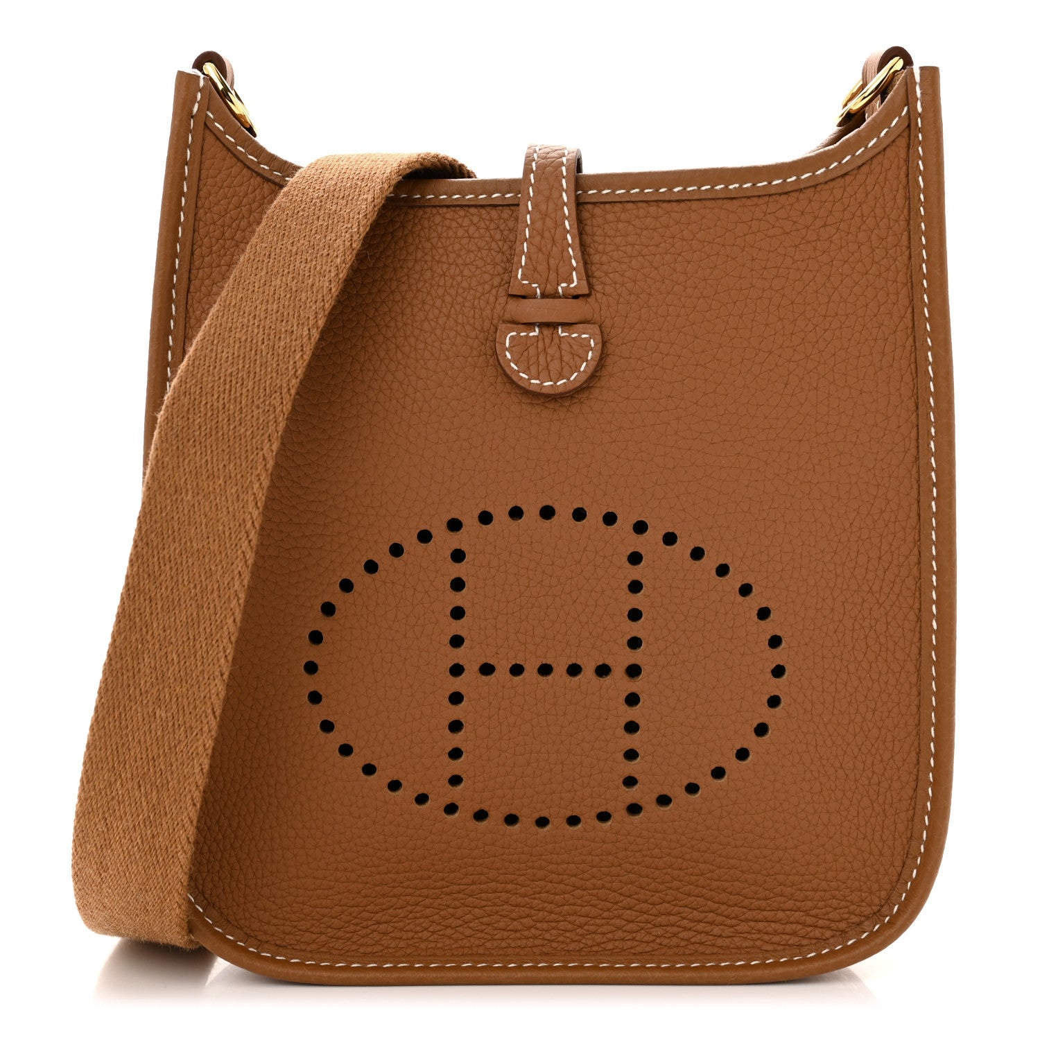 Hermes Taurillon Clemence Evelyne TPM Gold 1 of 11