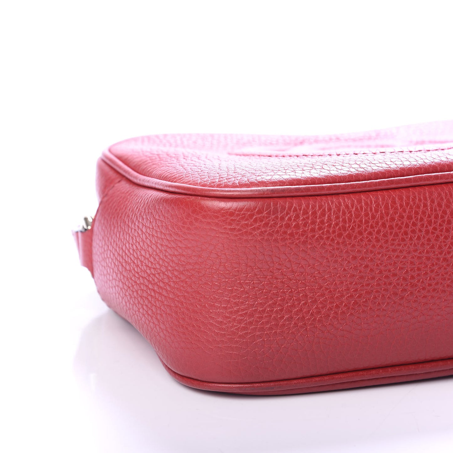 Pebbled Calfskin Small Soho Disco Bag Tabasco Red
