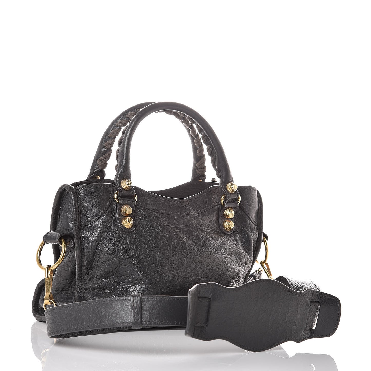Agneau Giant 12 Gold Hardware Mini City Gris Fossile