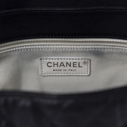 Chanel Washed Lambskin Quilted Maxi Chain Around Flap Black 8 of 10
