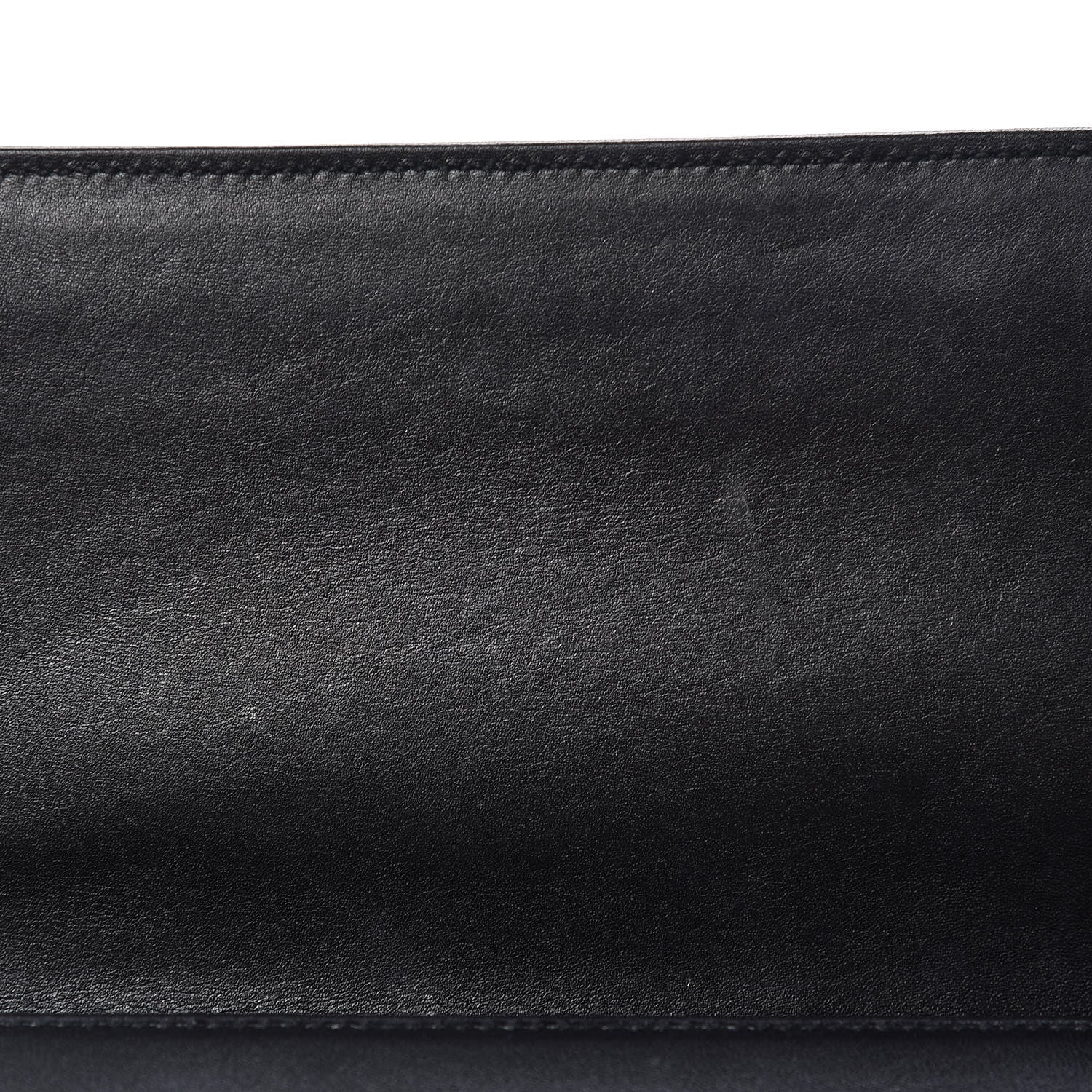 Saint Laurent Calfskin Diagonal Clutch Black 15 of 17