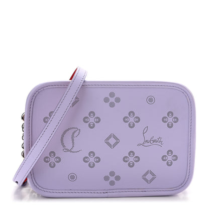 Christian Louboutin Calfskin Small Radioloubi Lilac Smoke 1 of 10