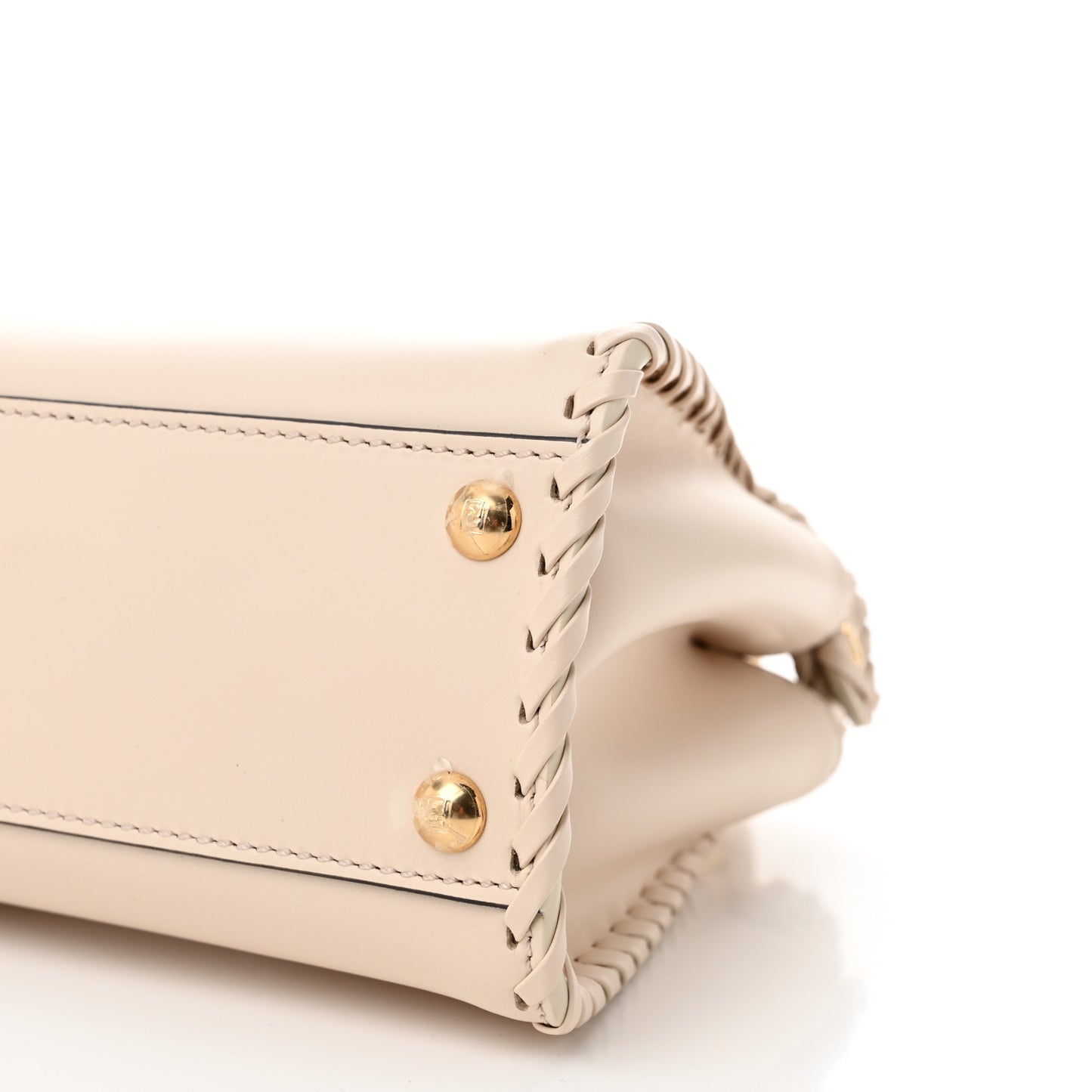 Nappa Interlace Mini Peekaboo Iconic Satchel Camelia