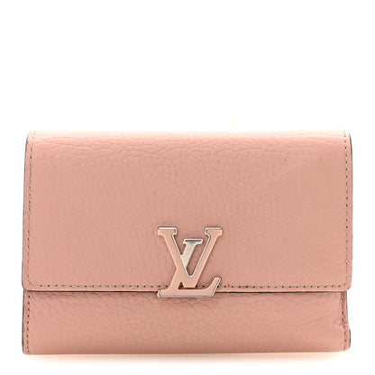 Louis Vuitton Taurillon Capucines Compact Wallet Magnolia 1 of 6