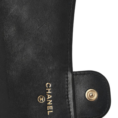 Chanel Lambskin Quilted Large Flap Wallet Black 9 of 13