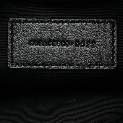 Saint Laurent Lambskin Monogram Loulou Puffer Pouch Clutch Black 9 of 11