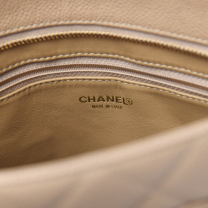 Chanel Caviar Quilted Medallion Tote Beige 5 of 9