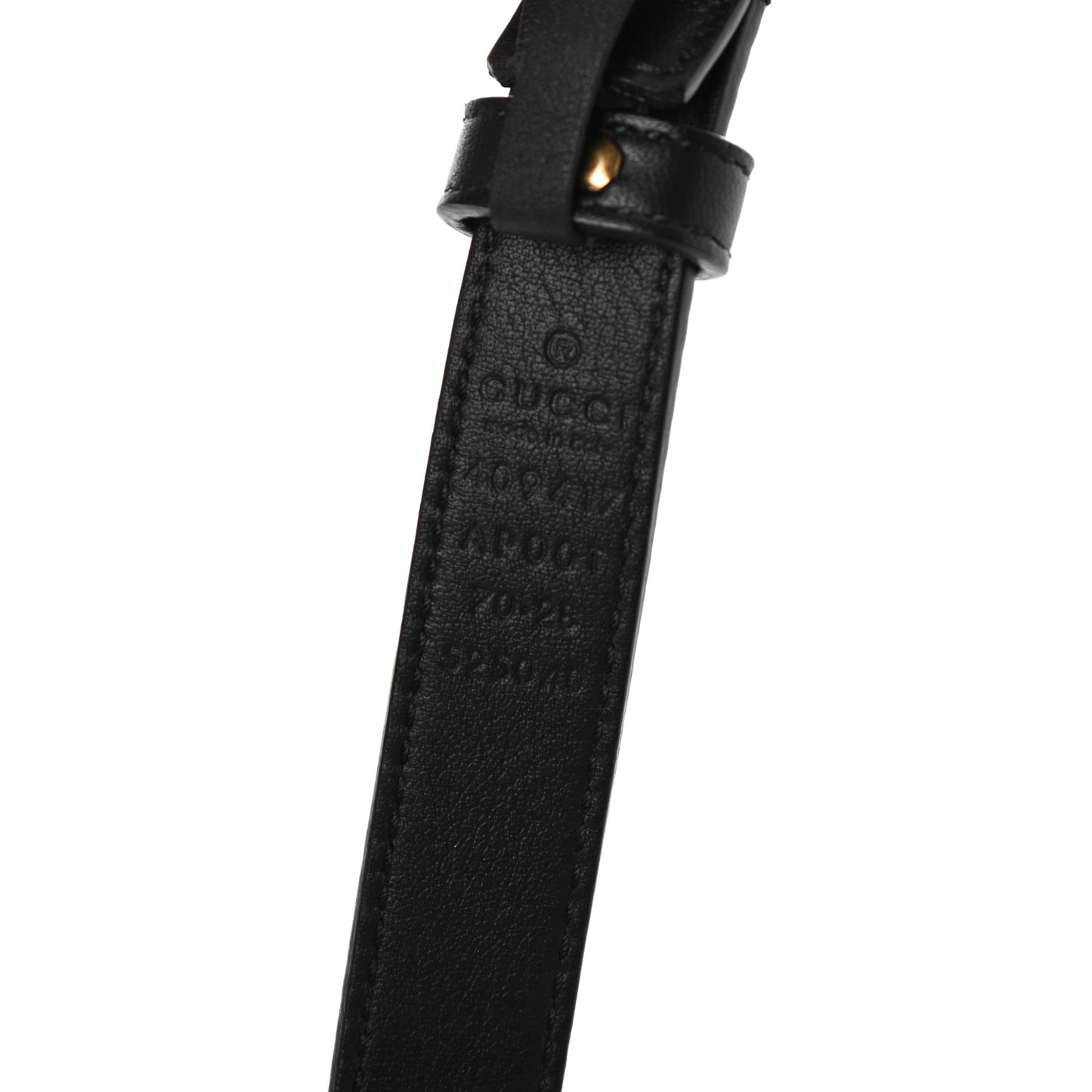 Calfskin Double G 20mm Belt 70 28 Black