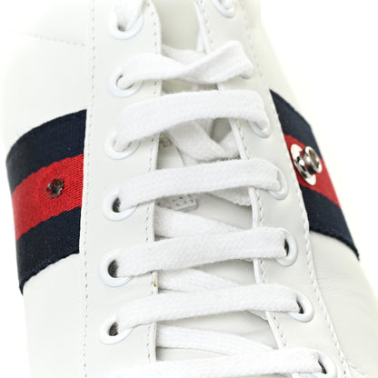 Gucci Calfskin Ayers Blind For Love Embroidered Womens Ace Sneakers 38 White 14 of 15