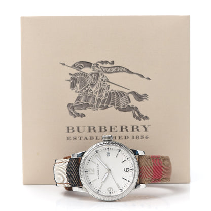 Burberry Stainless Steel Calfskin 38mm Utilitarian Quartz Watch BU7824 7 of 7