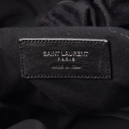 Saint Laurent Calfskin Delave Backpack Black 6 of 13