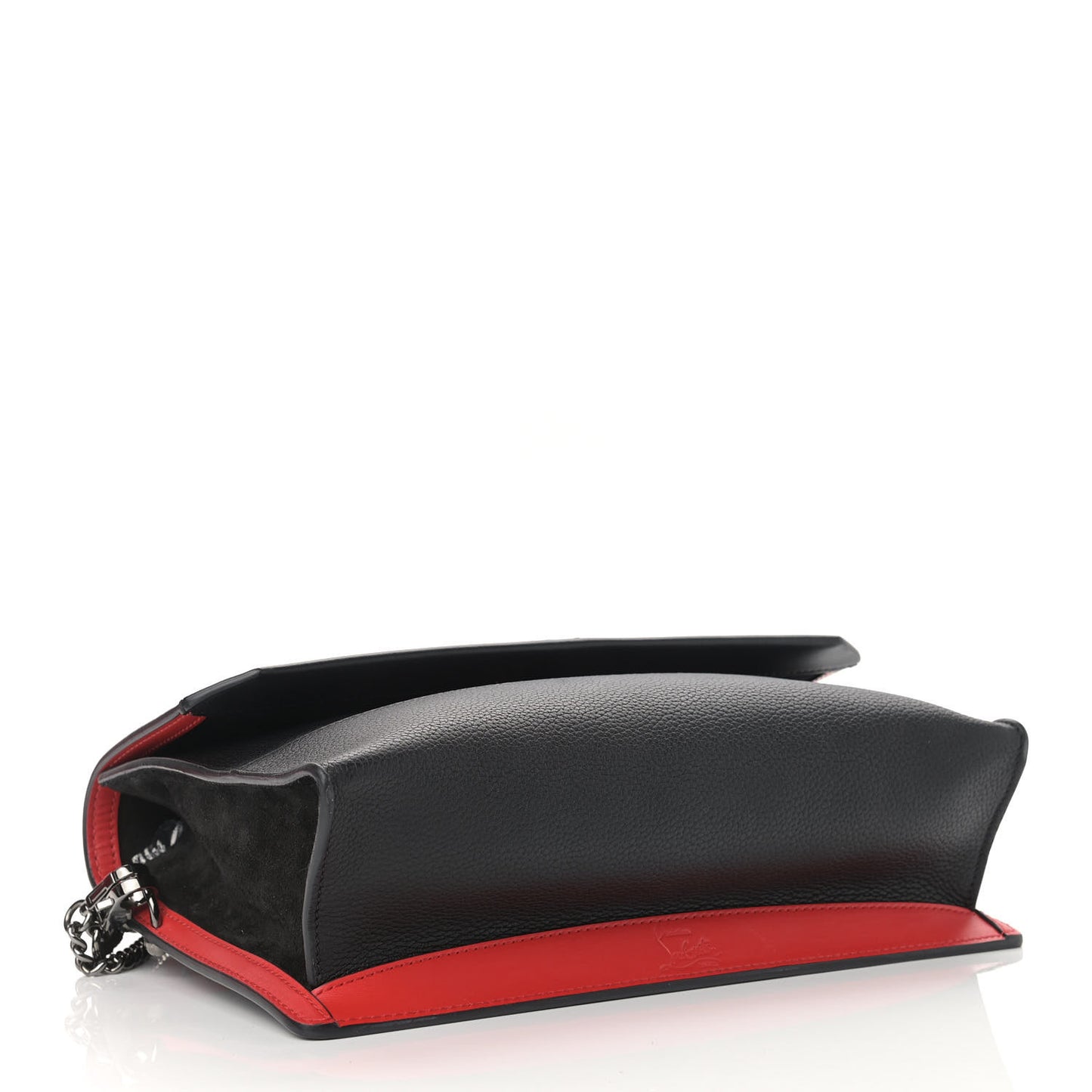 Calfskin Loubiblues Paris Clutch Bag Black Multi