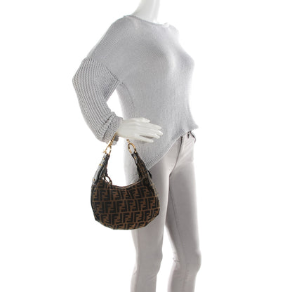 Fendi Zucca Small Chef Chain Hobo Tobacco 2 of 8