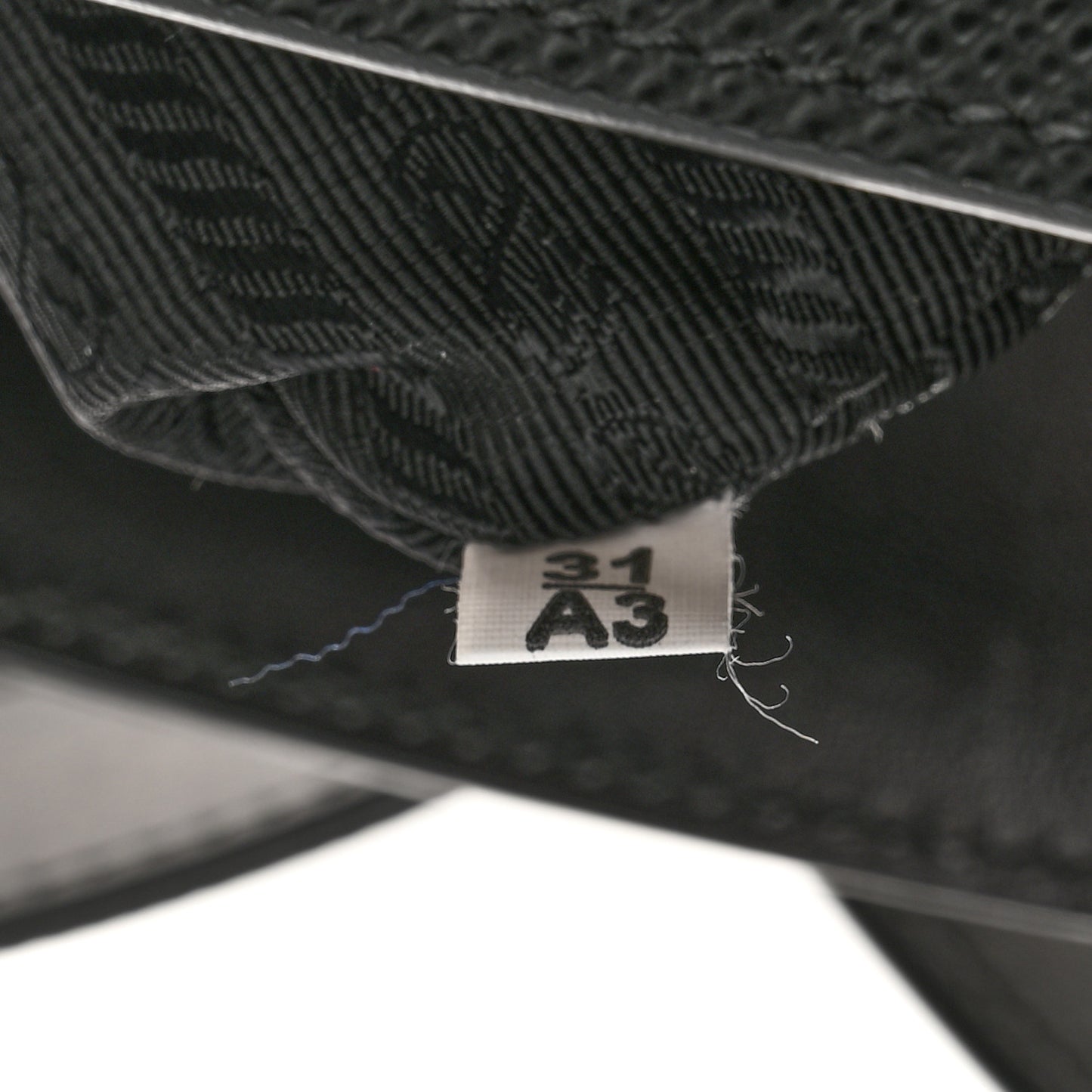 Saffiano Cuir Calfskin Large Double Handle Bag Black Fuoco