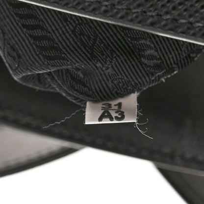 Prada Saffiano Cuir Calfskin Large Double Handle Bag Black Fuoco 7 of 10