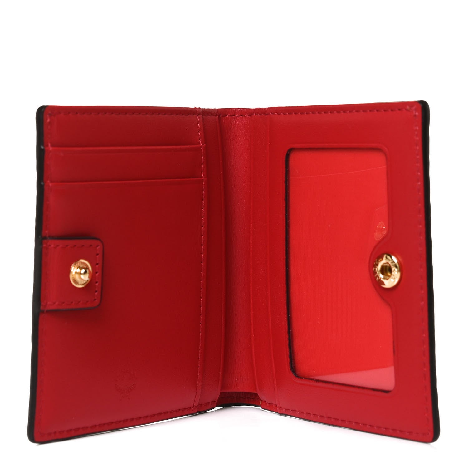MCM Visetos Mini Bi-Fold Wallet Cognac 10 of 13
