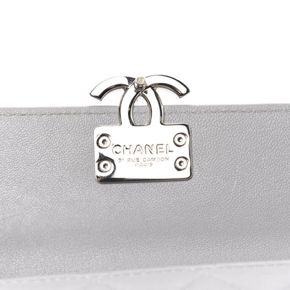 Chanel Lambskin Quilted CC Box Flap Wallet Grey 8 of 11