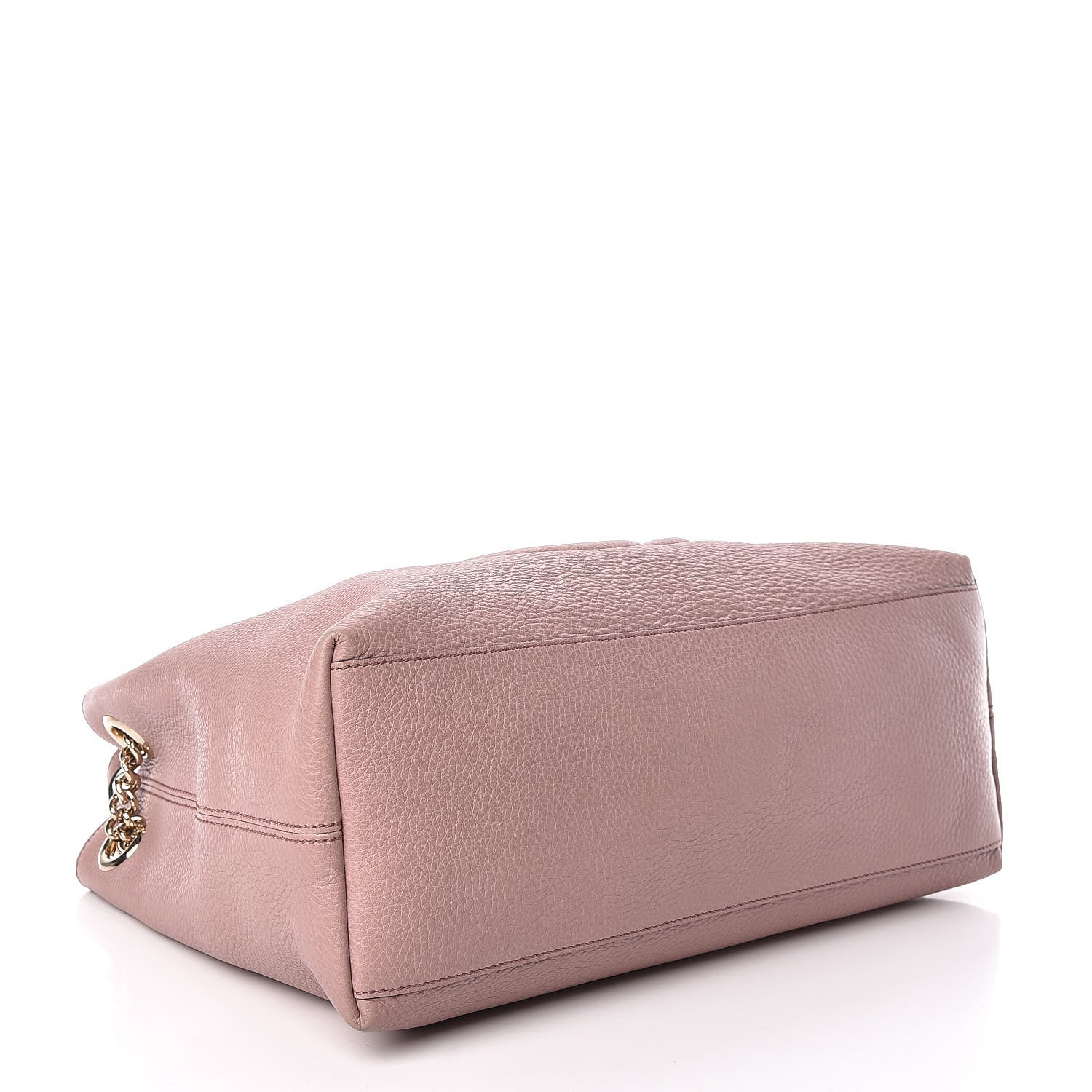 Gucci Pebbled Calfskin Medium Soho Chain Shoulder Bag Dark Cipria 4 of 14