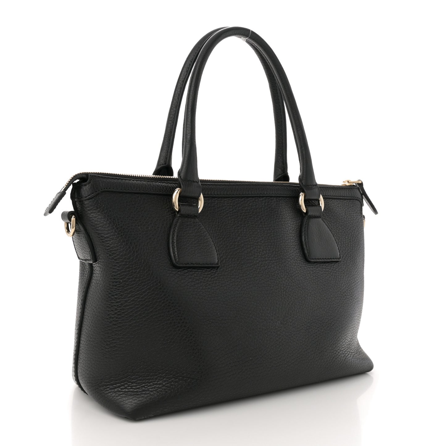 Dollar Calfskin GG Charm Satchel Black