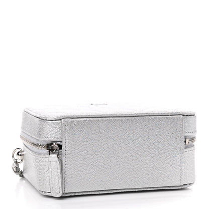 Chanel Metallic Caviar Quilted Camera Bag Silver 3 of 8