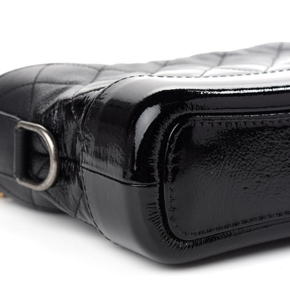 Chanel Patent Goatskin Quilted Small Gabrielle Hobo Black 8 of 9