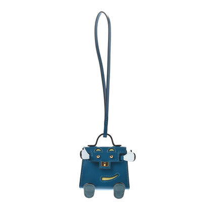 Hermes Tadelakt Chevre Mysore Kelly Quelle Idole Bag Charm Bleu Izmir Jaune Bourgeon Bleu Brume Vert Bosphore 1 of 6