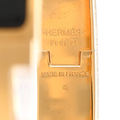 Hermes Enamel Narrow Clic Clac HH Bracelet T3 Black 4 of 5