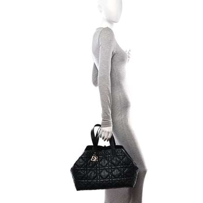 Christian Dior Calfskin Macrocannage Large Toujours Black 2 of 12