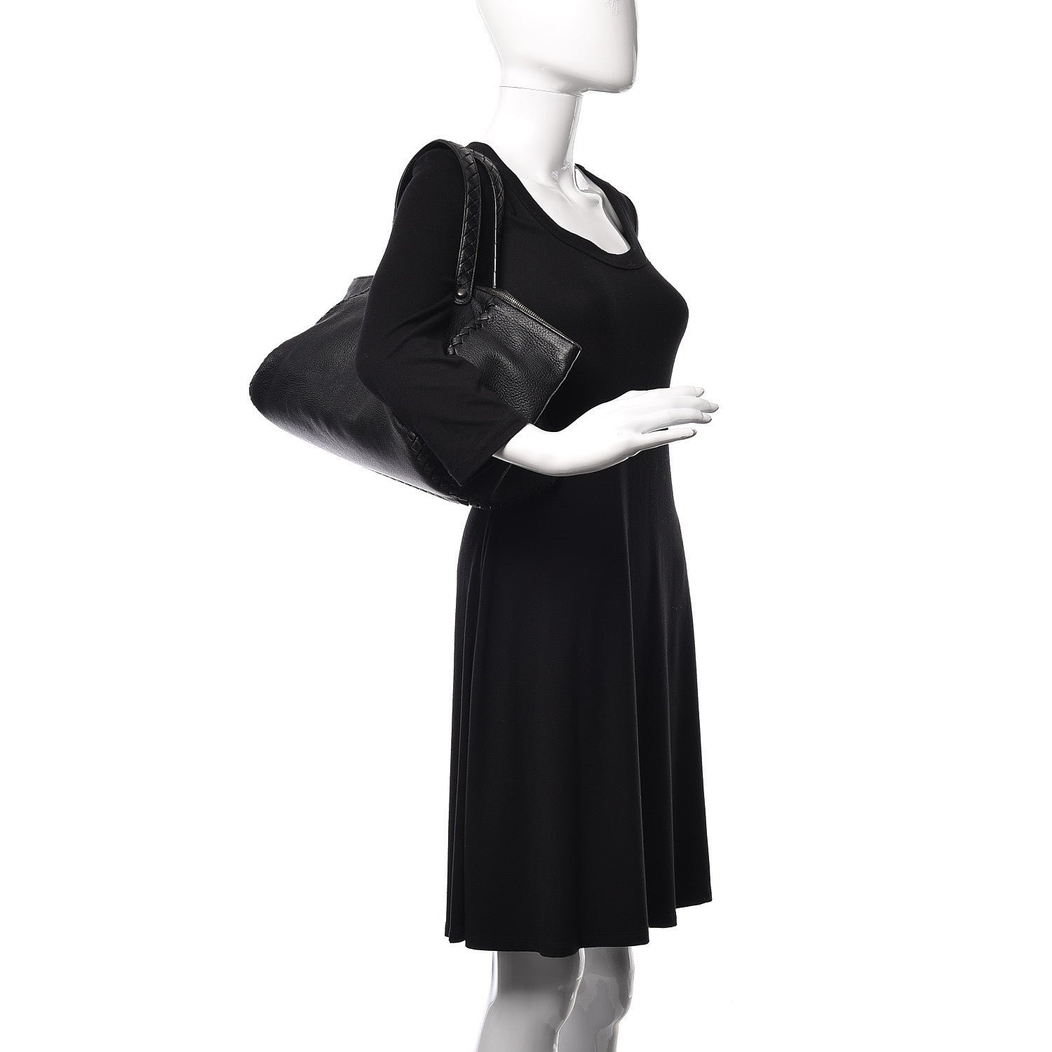 Bottega Veneta Cervo Intrecciato Tote Black 2 of 15
