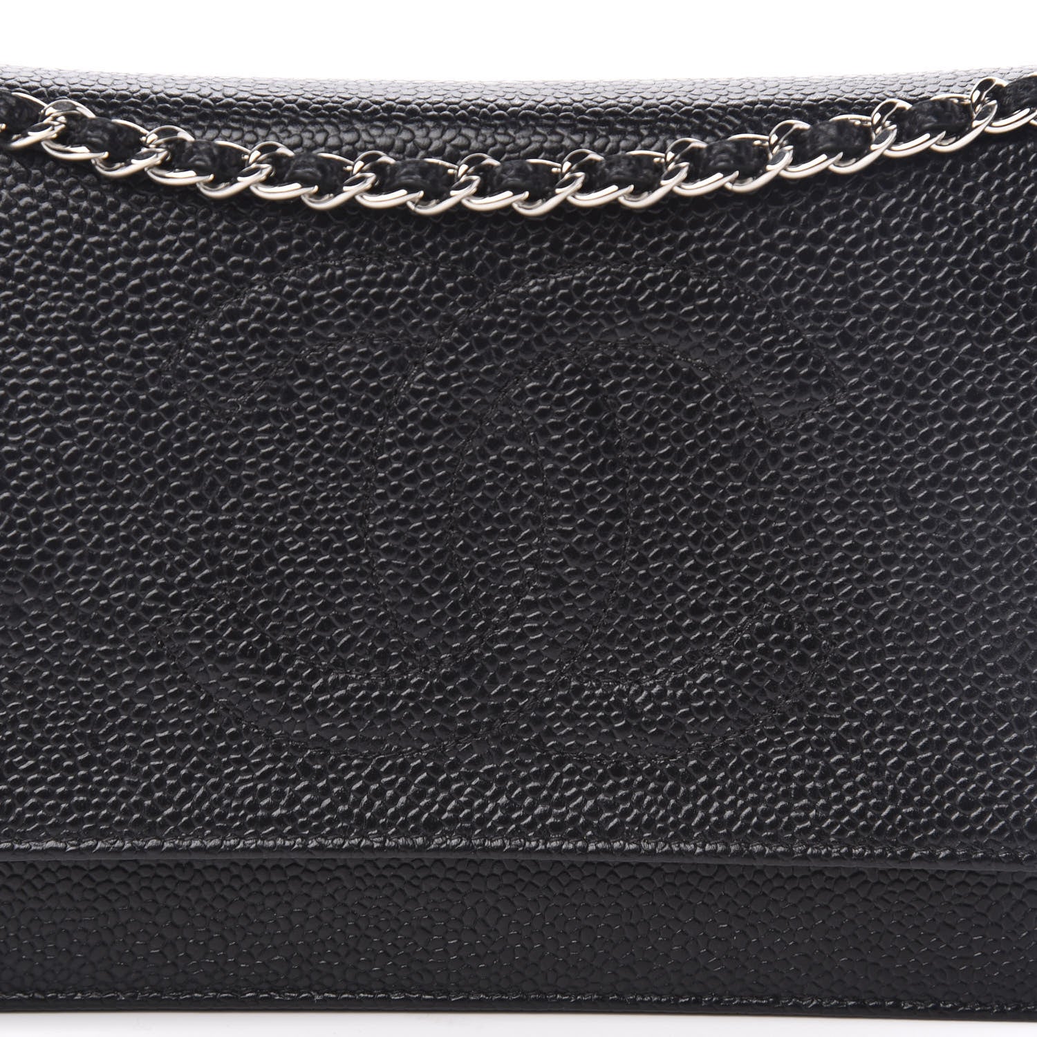 Chanel Caviar Timeless CC Wallet On Chain WOC Black 14 of 15