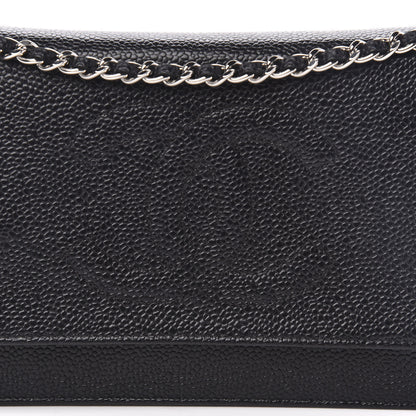 Chanel Caviar Timeless CC Wallet On Chain WOC Black 14 of 15