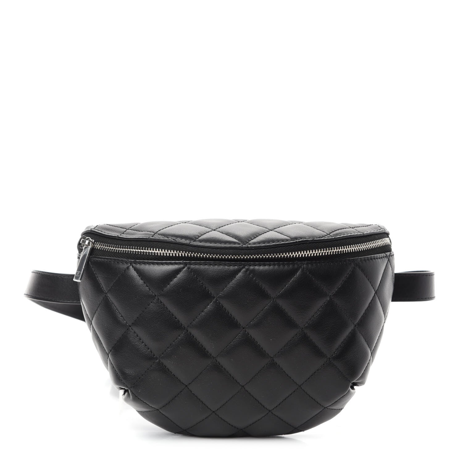 Chanel Lambskin Quilted Waist Belt Bag Black 1 of 10