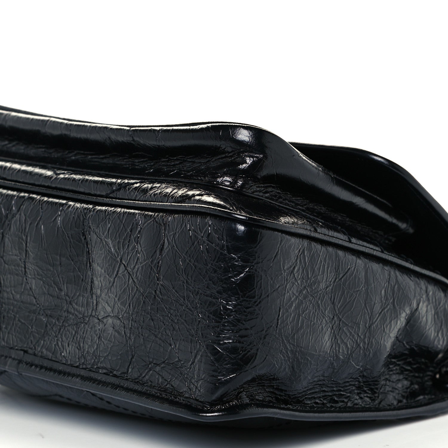 Saint Laurent Crinkled Calfskin Matelasse Monogram Medium Niki Chain Satchel Black 11 of 11