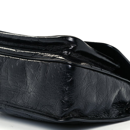 Saint Laurent Crinkled Calfskin Matelasse Monogram Medium Niki Chain Satchel Black 11 of 11