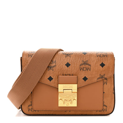 MCM Visetos Small Millie Crossbody Belt Bag Cognac 1 of 12